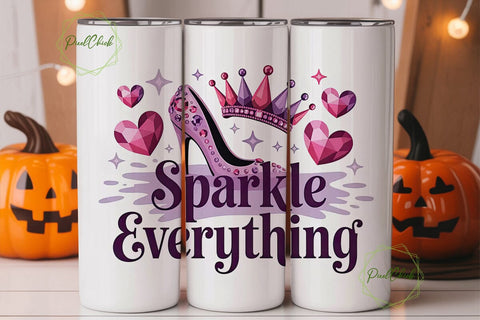 Sparkle Everything 20oz Tumbler Wrap Sublimation PixelChick 