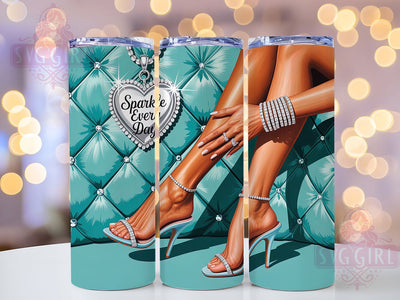 Sparkle Fashion Glitter Tumbler, Everyday Tumbler, Stylish 20oz Wrap, Sublimation Design, Trendy Gift Idea, Fashion Sparkle Wrap, Glitter Everyday Tumbler Sublimation SvggirlplusArt 