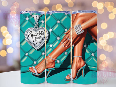 Sparkle Fashion Glitter Tumbler, Everyday Tumbler, Stylish 20oz Wrap, Sublimation Design, Trendy Gift Idea, Fashion Sparkle Wrap, Glitter Everyday Tumbler Sublimation SvggirlplusArt 