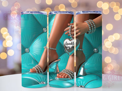 Sparkle Fashion Glitter Tumbler, Everyday Tumbler, Stylish 20oz Wrap, Sublimation Design, Trendy Gift Idea, Fashion Sparkle Wrap, Glitter Everyday Tumbler Sublimation SvggirlplusArt 