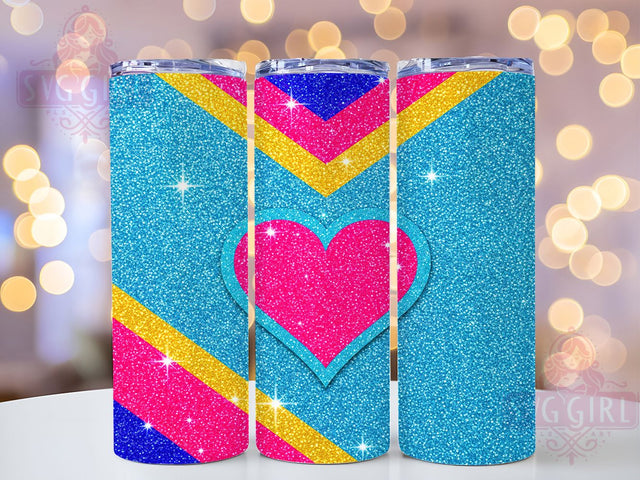 Sparkle Heart Valentine Tumbler Wrap, Glitter Love Design, Valentine Tumbler Art, Romantic Gift Design, Seamless Heart Print, Glitter Pattern Wrap, Feminine Tumbler Design Sublimation SvggirlplusArt 