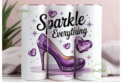 Sparkle High Heels 20oz Tumbler Wrap Sublimation PixelChick 