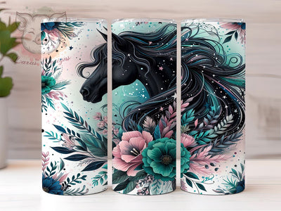 Sparkle Horse 20 oz Skinny Tumbler Sublimation Design, Straight & Tapered Tumbler Png, Horse Tumbler Png, Digital Download PNG Sublimation Lara' s Designs 