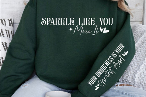 Sparkle like you mean it Sleeve SVG Design SVG Designangry 