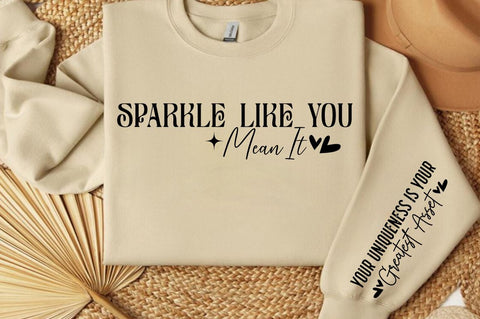 Sparkle like you mean it Sleeve SVG Design SVG Designangry 