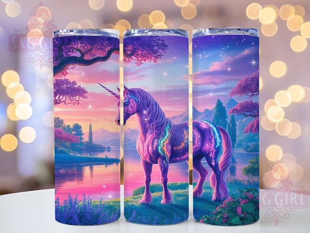 Sparkle Magical Unicorn Tumbler, Sparkle Fantasy Design, 20Oz Sublimation, Glitter Unicorn Art, Fantasy Tumbler Wrap, Whimsical Printable, Cute Unicorn Theme Sublimation SvggirlplusArt 
