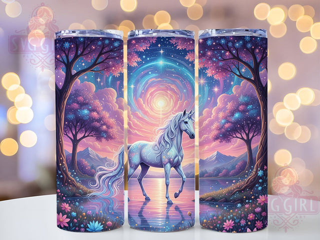 Sparkle Magical Unicorn Tumbler, Sparkle Fantasy Design, 20Oz Sublimation, Glitter Unicorn Art, Fantasy Tumbler Wrap, Whimsical Printable, Cute Unicorn Theme Sublimation SvggirlplusArt 