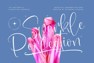 Sparkle Perfection - Beautiful Handwritten Font Font Letterena Studios 