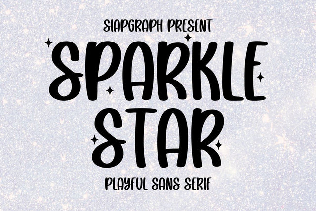 Sparkle Star Font Masyafi Studio 