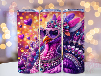 Sparkle Thanksgiving Glitter Turkey Tumbler, Thanksgiving Tumbler Wrap, 20oz Sublimation PNG, Fall Turkey Tumbler, Sparkle Holiday Tumbler, Cute Turkey Design, Autumn Tumbler Wrap Sublimation SvggirlplusArt 