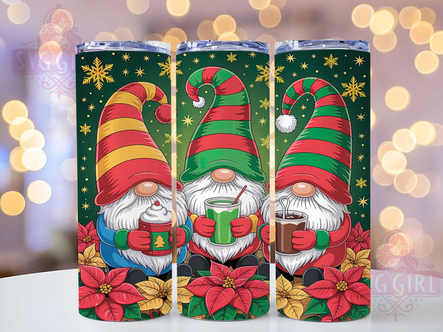 Sparklecore Christmas Gnome Tumbler, Festive Gnome Art, Glitter Holiday Design, Cute Christmas Gnome, Whimsical Holiday Graphic, 20oz Tumbler, Sublimation Design Sublimation SvggirlplusArt 