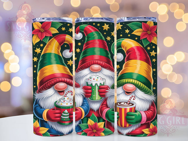 Sparklecore Christmas Gnome Tumbler, Festive Gnome Art, Glitter Holiday Design, Cute Christmas Gnome, Whimsical Holiday Graphic, 20oz Tumbler, Sublimation Design Sublimation SvggirlplusArt 