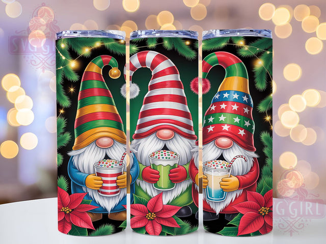 Sparklecore Christmas Gnome Tumbler, Festive Gnome Art, Glitter Holiday Design, Cute Christmas Gnome, Whimsical Holiday Graphic, 20oz Tumbler, Sublimation Design Sublimation SvggirlplusArt 