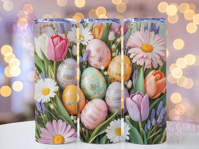 Sparklecore Pastel Easter Egg Tumbler, Pastel Wildflower Tumbler, Spring Floral Wrap, Aesthetic Easter Wrap, Stylish 20oz Wrap, Sublimation Design, Trendy Gift Idea Sublimation SvggirlplusArt 