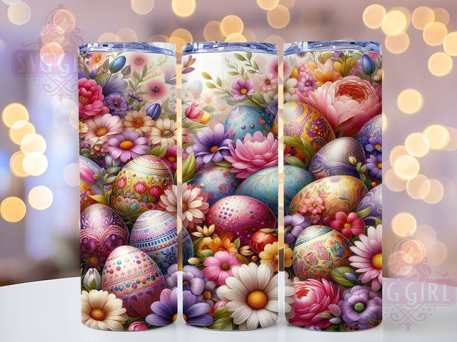 Sparklecore Pastel Easter Egg Tumbler, Pastel Wildflower Tumbler, Spring Floral Wrap, Aesthetic Easter Wrap, Stylish 20oz Wrap, Sublimation Design, Trendy Gift Idea Sublimation SvggirlplusArt 