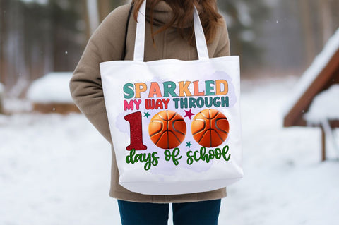 Sparkled my way through 100 days of school PNG Design Sublimation Designangry 