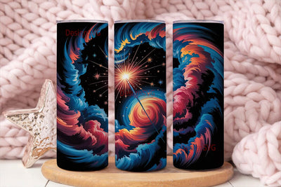 Sparkler Nebula 20oz Tumbler Wrap Sublimation DesignSVG 