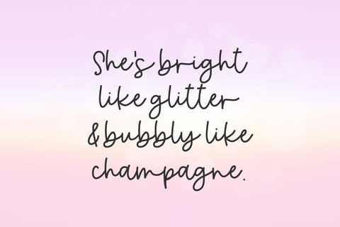 Sparkleshine Script Font Beck McCormick 