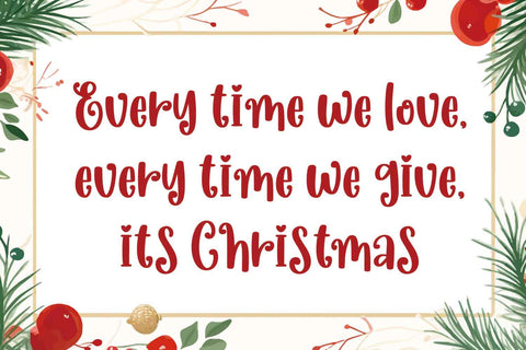 Sparkling - Christmas Font Font Mozarella 