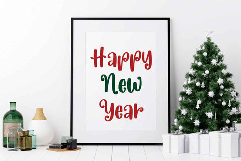 Sparkling - Christmas Font Font Mozarella 