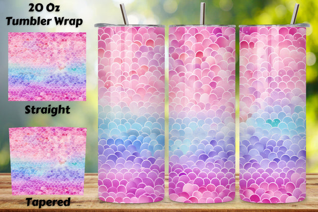 Sparkling glitter Ombre Tumbler Wrap, Seamless PNG Wrap Sublimation FloridPrintables 