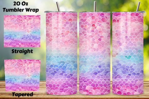 Sparkling glitter Ombre Tumbler Wrap, Seamless PNG Wrap Sublimation FloridPrintables 