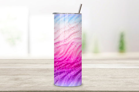 Sparkling glitter Ombre Tumbler Wrap, Seamless PNG Wrap Sublimation FloridPrintables 