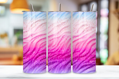 Sparkling glitter Ombre Tumbler Wrap, Seamless PNG Wrap Sublimation FloridPrintables 