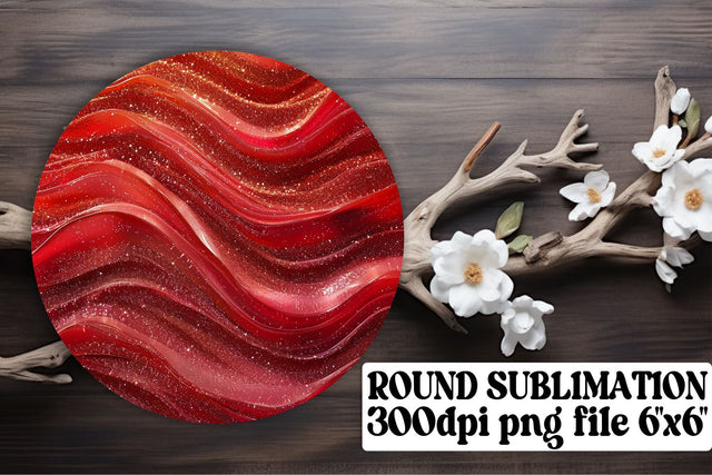 Sparkling Patterns for Vibrant Red Glitter Art Sublimation afrosvg 