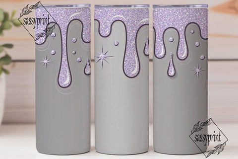 Sparkly Gem Drips 20oz Tumbler Design Sublimation sassyprint 