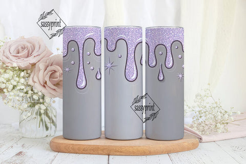 Sparkly Gem Drips 20oz Tumbler Design Sublimation sassyprint 