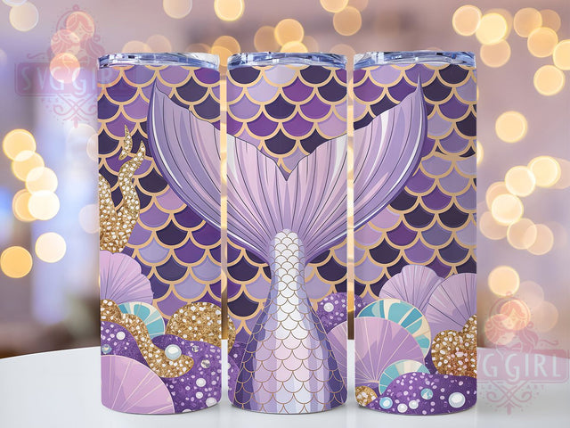 Sparkly Glitter Mermaid Tumbler, Sparkly Mermaid Sublimation Design, Ocean Fantasy Art, 20oz Mermaid Tumbler, Whimsical Mermaid Mug, Stylish Glitter Cup, Magical Mermaid Wrap Sublimation SvggirlplusArt 