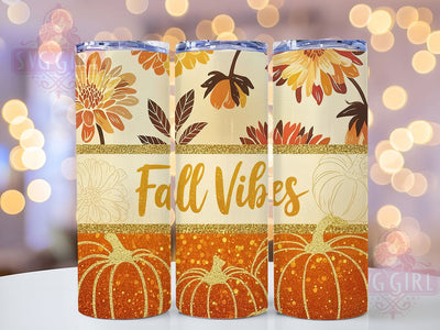 Sparkly Glitter Pumpkin Fall Tumbler Wrap, Fall Tumbler Png, 20oz Skinny Tumbler, Sublimation Download, Sparkly Fall Tumbler, Fall Vibes Tumbler, Glam Autumn Tumbler Sublimation SvggirlplusArt 