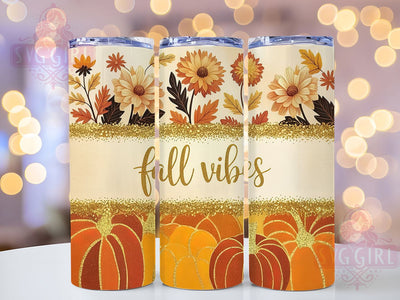 Sparkly Glitter Pumpkin Fall Tumbler Wrap, Fall Tumbler Png, 20oz Skinny Tumbler, Sublimation Download, Sparkly Fall Tumbler, Fall Vibes Tumbler, Glam Autumn Tumbler Sublimation SvggirlplusArt 