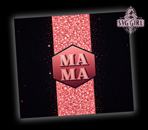 Sparkly Mama 20oz Tumbler, Glitter Drinkware, 20oz Sublimation, Mama Gift, Sparkly Tumbler, Personalized Tumbler, Mother's Day Gift Sublimation SvggirlplusArt 