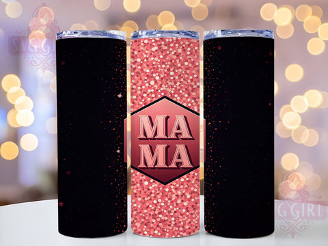 Sparkly Mama 20oz Tumbler, Glitter Drinkware, 20oz Sublimation, Mama Gift, Sparkly Tumbler, Personalized Tumbler, Mother's Day Gift Sublimation SvggirlplusArt 