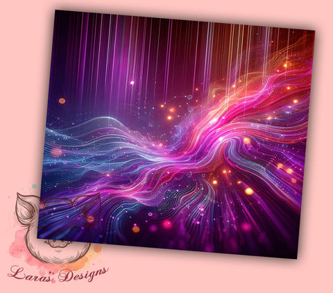 Sparkly Neon Purple, Milky Way Tumbler, Purple Striped Design, Brown Striped Tumbler, 20oz Sublimation, Glitter Tumbler, Custom Tumbler Sublimation Lara' s Designs 