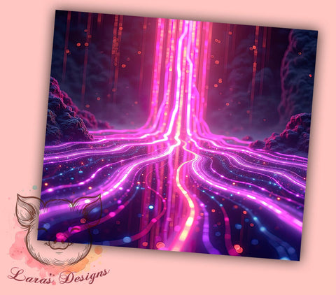 Sparkly Neon Purple, Milky Way Tumbler, Purple Striped Design, Brown Striped Tumbler, 20oz Sublimation, Glitter Tumbler, Custom Tumbler Sublimation Lara' s Designs 