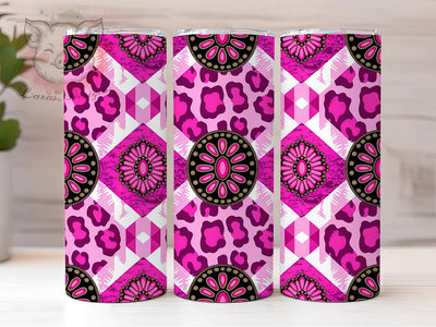 Sparkly Pink Gemstone Tumbler, Valentine Gem Pattern, Sparkly Heart Design, 20Oz Sublimation Wrap, Romantic Gem Art, Shiny Crystal Texture, Tumbler Sublimation Sublimation Lara' s Designs 