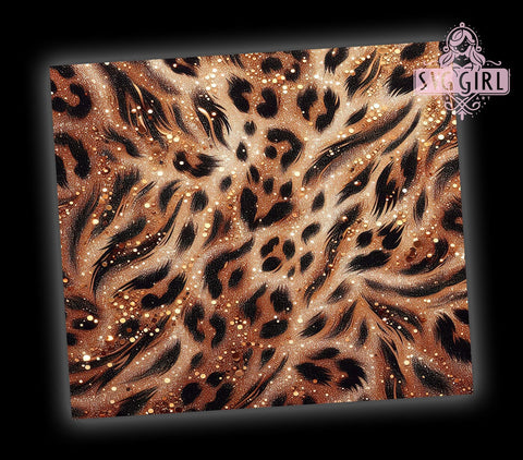 Sparkly Seamless Glitter Animal Tumbler, Glitter Animal Print Wrap, 20oz Tumbler Design, Sparkly Drinkware, Wild Animal Tumbler, Glitter Sublimation Design, Animal Lover Gift Sublimation SvggirlplusArt 