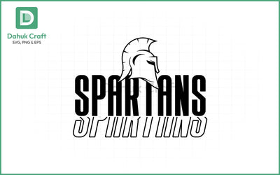 Spartan Football SVG – Team Logo SVG PNG & EPS V1 SVG dahukdesign 