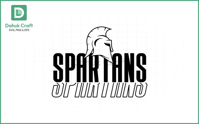 Spartan Football SVG – Team Logo SVG PNG & EPS V1 SVG dahukdesign 