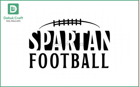 Spartan Football SVG – Team Logo SVG PNG & EPS V3 SVG dahukdesign 
