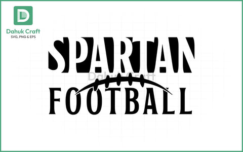 Spartan Football SVG – Team Logo SVG PNG & EPS V4 SVG dahukdesign 