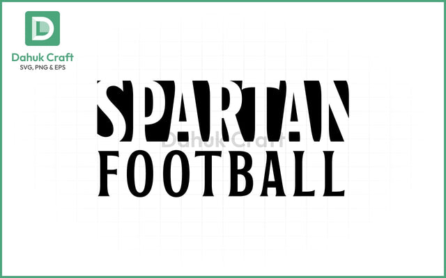 Spartan Football SVG – Team Logo SVG PNG & EPS V5 SVG dahukdesign 