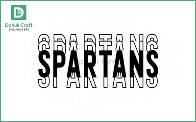 Spartan Football SVG – Team Logo SVG PNG & EPS V6 SVG dahukdesign 