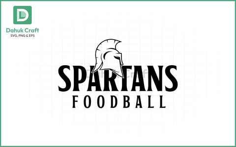 Spartan Football SVG – Team Logo SVG PNG & EPS V7 SVG dahukdesign 