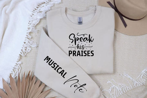 Speak His praises Sleeve SVG Design, Christian Sleeve SVG, Faith SVG Design, Jesus Sleeve SVG SVG Regulrcrative 