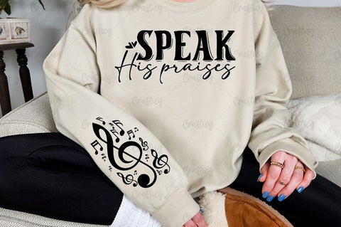 Speak His praises Sleeve SVG Design SVG Designangry 