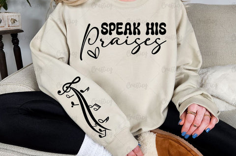 Speak His praises Sleeve SVG Design SVG Designangry 
